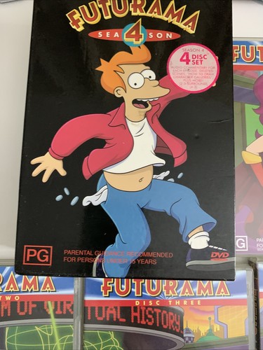 Futurama : Season 4 Box Set (DVD, 2000, 4-Disc) Region 4