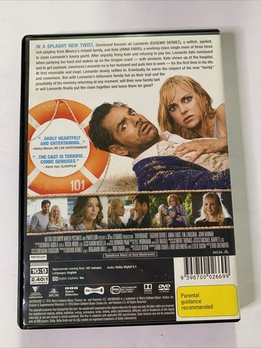 Overboard (DVD, 2018) Eugenio Derbez, Anna Faris Region 4 NEW