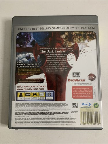 Dragon Age: Origins PS3 Playstation 3 Game