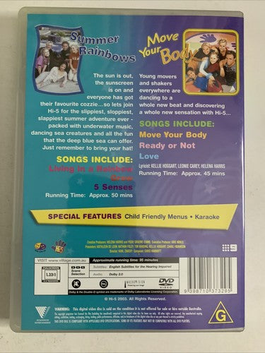 Hi-5: Move Your Body + Summer Rainbows (DVD, 2005) Region 4