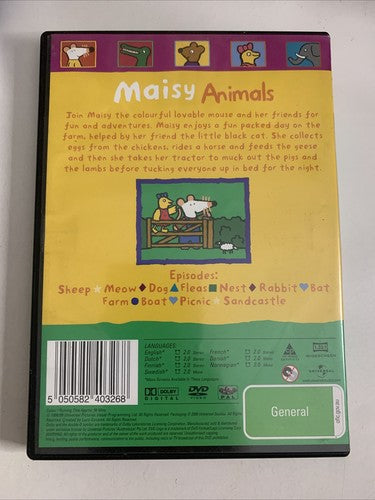 Maisy : Animals (DVD, 1998) Region 4 &2