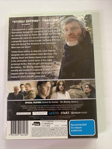 The Missing : Season 2 (DVD, 2016, 3-Disc) Region 4