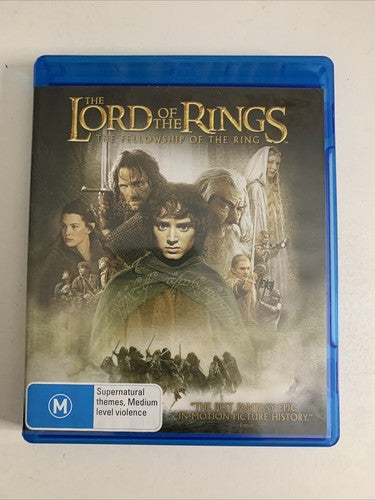 The Lord of the Rings: The Fellowship of the Ring (Blu-ray, 2001) Region B