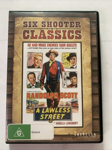A Lawless Street (DVD, 1955) Randolph Scott Region 4 &2