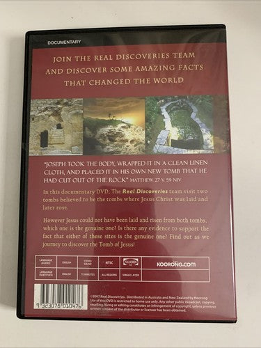 Tomb Of Jesus (DVD) Documentary Simon Brown All Regions