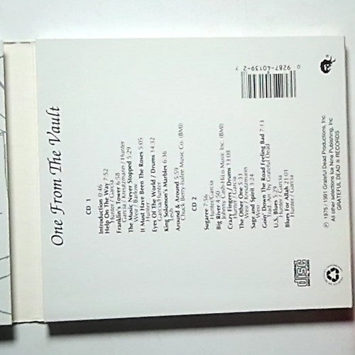 The Grateful Dead – One From The Vault (CD, 1991, 2-Disc) US GDCD40132