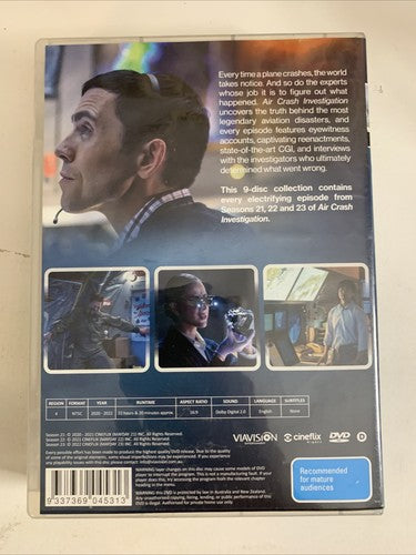 Air Crash Investigations: Seasons 21-23 Box Set (DVD, 9-Discs) Region 4 NEW