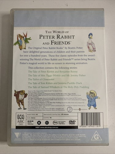 Beatrix Potter: The World of Peter Rabbit and Friends (DVD, 1993) Region 4