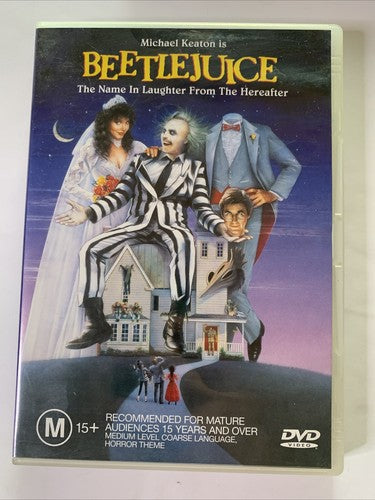 Beetlejuice (DVD, 1988) Alec Baldwin, Michael Keaton, Winona Ryder Region 4