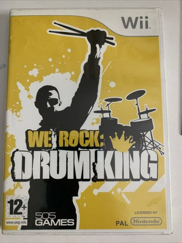 We Rock: Drum King Nintendo Wii 2009 PAL Music Game Complete