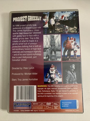 Project Grizzly (DVD, 1996) Troy James Hurtubise All Regions