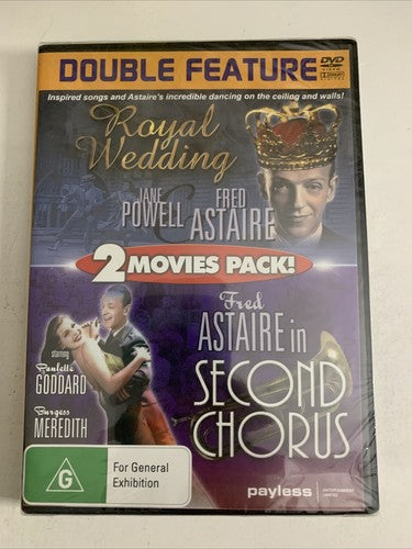 Second Chorus / Royal Wedding (DVD, 1940) Fred Astaire All Regions NEW