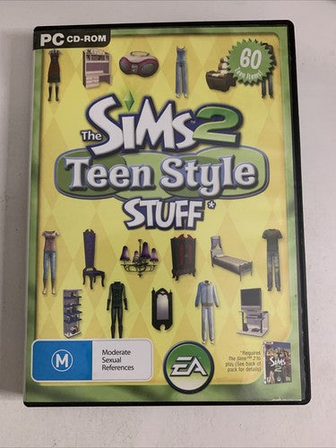 The Sims 2: Teen Style Stuff Expansion PC Windows CD-ROM Game