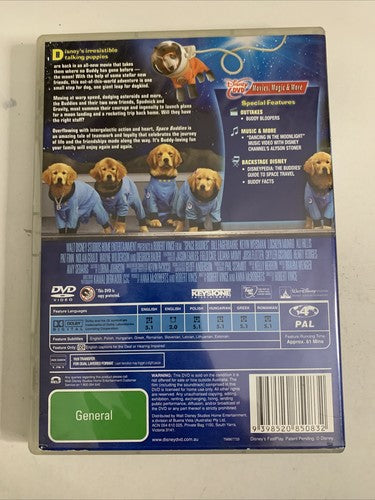 Space Buddies (DVD, 2009) Disney Film Region 4