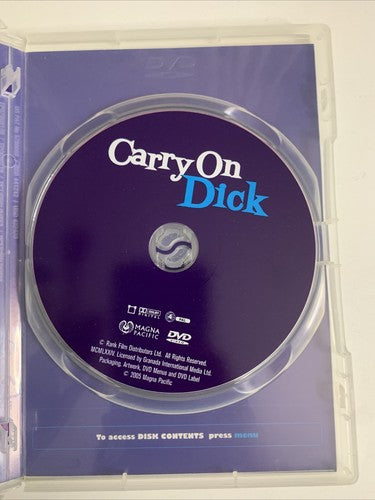Carry On Dick (DVD, 1974) Sidney James, Kenneth Williams Region 4