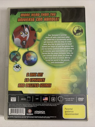 Ben 10 : The Complete Season 4 (DVD, 2008, 2-Disc) Region 4