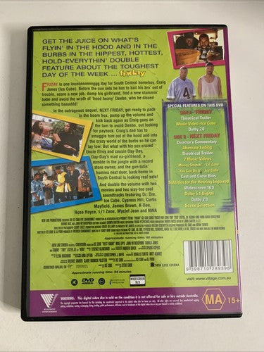 Friday / Next Friday (DVD, 1995) Ice Cube, Chris Tucker Region 4