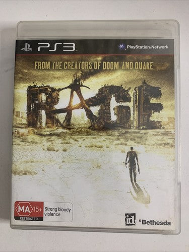 RAGE Sony PlayStation 3 PS3 Game Complete