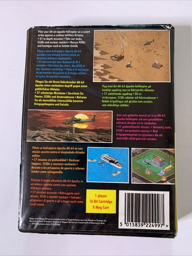 Desert Strike SEGA Mega Drive PAL Electronic Arts PAL 1993 Game Complete