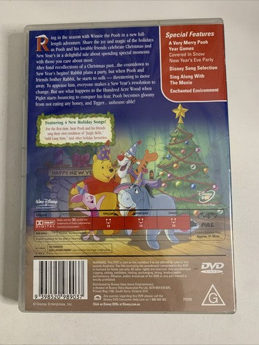 Winnie the Pooh: A Very Merry Pooh Year (DVD, 2002) Disney Regoin 4