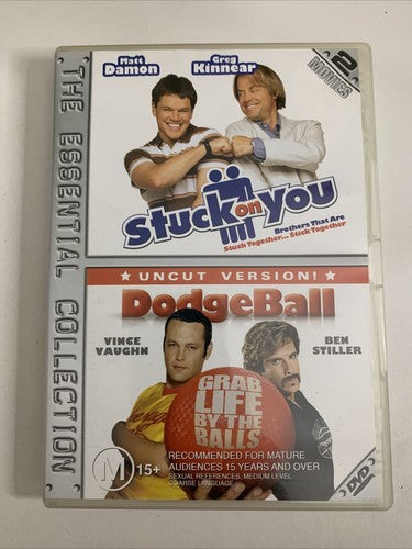 Dodgeball / Stuck on You (DVD, 2004, 2-Disc) Matt Damon, Ben Stiller Region 4