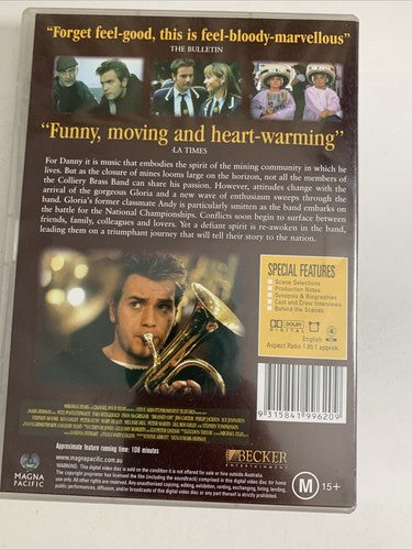 Brassed Off! (DVD, 1997) Ewan McGregor, Pete Postlethwaite Region 4