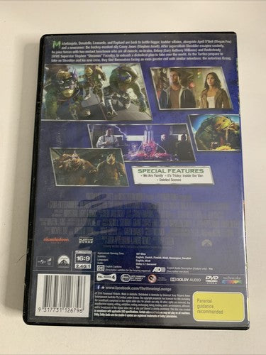 Teenage Mutant Ninja Turtles: Out of the Shadows (DVD, 2016) Region 4