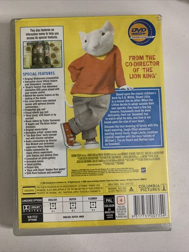 Stuart Little (DVD, 1999) Michael J. Fox, Geena Davis, Hugh Laurie Region 4
