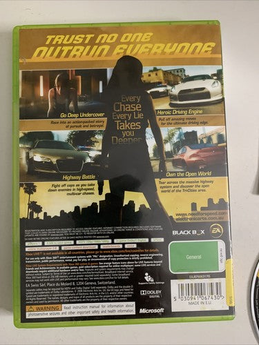 Need For Speed Undercover  Microsoft XBOX 360 PAL Racing Game Complete