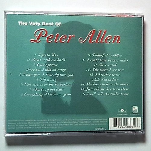 Peter Allen – The Very Best Of Peter Allen (CD, 1997) Australia 540 827-2