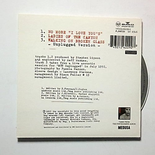 Annie Lennox – No More “I Love You'sˮ (CD, 1995) Europe 74321262292