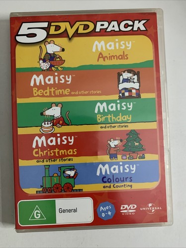 Maisy: Animals / Bedtime / Birthday / Christmas / Colours (DVD, 5-Disc) Region 4