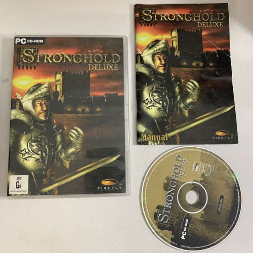 Stronghold Deluxe PC Windows CD-ROM 2005 RTS Strategy Game Complete