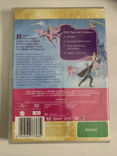 Barbie and the Magic of Pegasus (DVD, 2005) Movie Region 4 &2