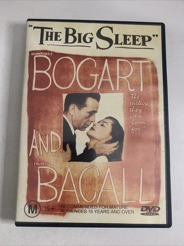 The Big Sleep (DVD, 1946) Humphrey Bogart, Lauren Bacall Region 4