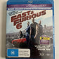 Fast & Furious 6 (Blu-ray, 2013) Dwayne Johnson,  Paul Walker, Vin Diesel