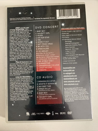 Beyoncé – Live At Wembley (DVD + CD, 2004 2-Disc) All Regions