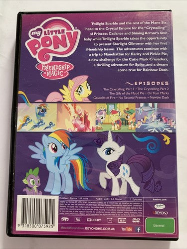 My Little Pony Friendship Is Magic: The Crystal Empire (DVD, 2015) Region 4