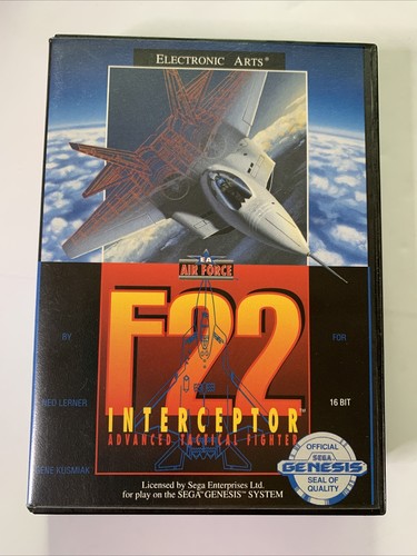 F-22 Interceptor (Sega Mega Drive, 1991) PAL Game Complete