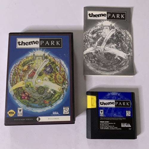 Theme Park SEGA Mega Drive 1995 PAL Game Complete