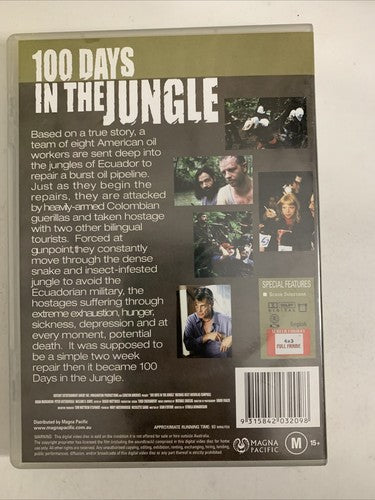 100 Days in the Jungle (DVD, 2002) Michael Riley, Emily Nash Region 4