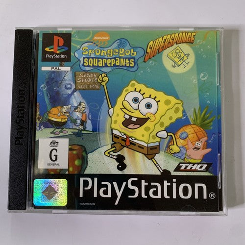 SpongeBob SquarePants: SuperSponge PS1 Sony PlayStation PAL 1999 Game