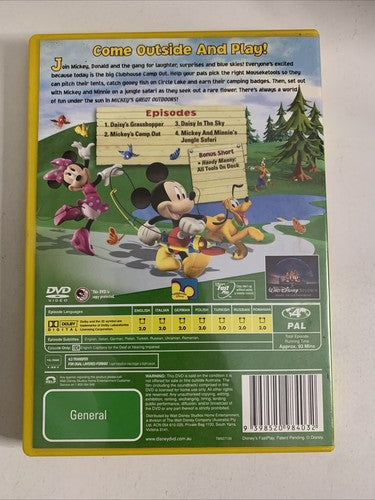Disney Mickey Mouse Clubhouse: Mickey's Great Outdoors (DVD, 2010) Region 4