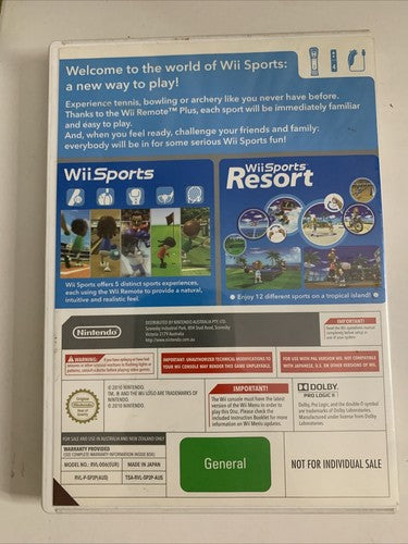 Wii Sports + Wii Sports Resort (NIntendo Wii, PAL) Game