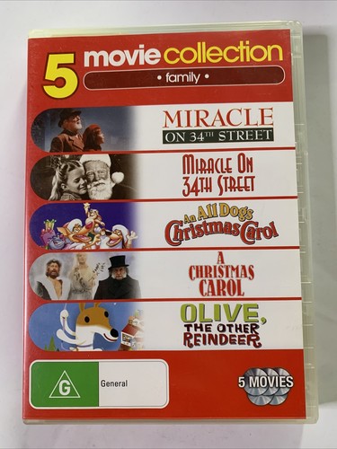 Miracle On 34Th St 1947 & 1994/ All Dog Christmas / Christmas Carol / Olive DVD