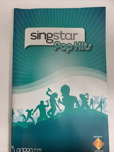 Singstar Pop Hits  PS2 Sony PlayStation 2  PAL Karaoke Game Complete