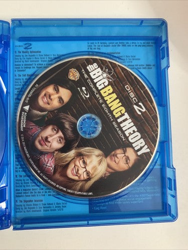 The Big Bang Theory : Season 8 (Blu-ray, 2015, 2-Disc) Region B