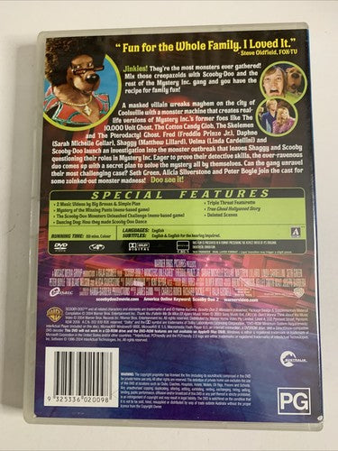 Scooby Doo 2: Monsters Unleashed (DVD, 2003) Region 4