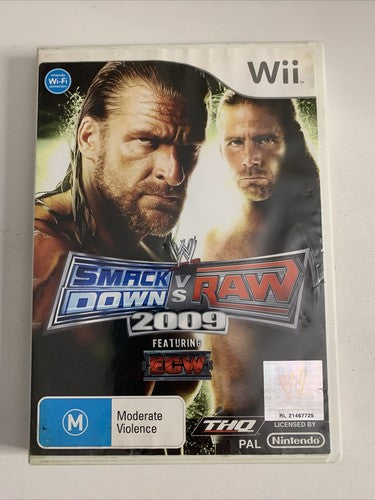 Smack Down Vs Raw 2009 Nintendo Wii PAL Game Complete