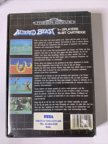 Altered Beast SEGA Mega Drive PAL 1990 Game Complete